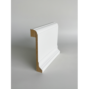 Rodapé de Sobrepor Classic (pacote com 4un) 15cm Branco Mdf - Santa Rita Reveste