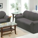 Ver imagem 1 de Capa de Sofá 3 e 2 Lugares Malha Gel Cinza