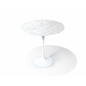 Mesa Saarinen Lateral - Carrara 30cm de Diâmetro