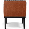 Poltrona Decorativa Base Tabaco Beatriz W01 Suede Pied Poule Couríssimo Camel - Lyam Decor - 9