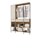 Ver imagem 2 de Guarda-Roupa Módulo Closet para Casal de Ferro 1 Porta 3 Gavetas 8 Prateleiras 200x206 cm Veneza Mar