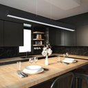 Ver imagem 2 de Lustre Pendente Taschibra Vetor Linear Led 20w Bivolt Preta 4000k Luz Neutra