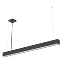 Ver imagem 1 de Lustre Pendente Taschibra Vetor Linear Led 20w Bivolt Preta 4000k Luz Neutra