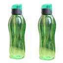 Ver imagem 1 de Garrafa Plástica Água Suco Resistente Esportes Verde 2 Un