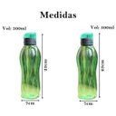 Ver imagem 2 de Garrafa Plástica Água Suco Resistente Esportes Verde 2 Un