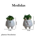 Ver imagem 2 de Plantinha Artificial Suculenta Cacto Toque Realista Casa 2un