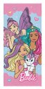 Ver imagem 2 de Toalha Felpuda Estampada Sortidas Barbie Reinos Mágicos 60x120cm Lepper