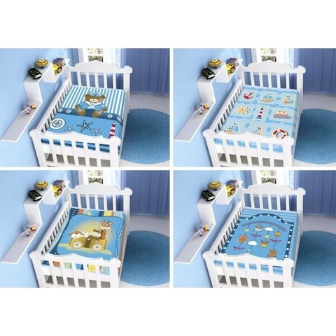 Cobertor Infantil Raschel Plus Sortido Azul Jolitex