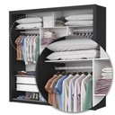 Ver imagem 5 de Guarda Roupa Roupeiro Clarice 3 Portas de Correr com Espelho Central 4 Gavetas Carioca Preto