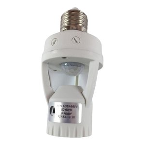 Soquete Infravermelho Sensor Presença Movimento 360º Regulagem Tempo e Luz Bivolt