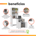 Ver imagem 4 de Armário de Cozinha Multifuncional com Mesa Retrátil para Café Duo Kit's Paraná