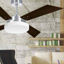 Ver imagem 3 de Ventilador de Teto 4 Pás e Luminária Volare Escovado R1 Tech Volare