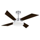 Ver imagem 2 de Ventilador de Teto 4 Pás e Luminária Volare Escovado R1 Tech Volare