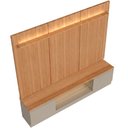 Ver mais imagens de Rack para Sala com Painel para TV 75 pol LED 200cm Noble L05 Canela Gris Fosco - Lyam Decor