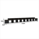 Ver imagem 6 de Conjunto de Escritório Smart 7 Livreiro 2 Buffet e 8 Mesas 90cm - Preto e Cedro