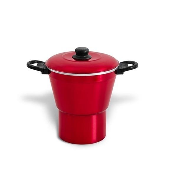 Cuscuzeiro vermelho para cuscuz legumes panela vaporizadora - 1