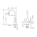 Ver imagem 4 de Torneira Banheiro/lavabo Inox Gir Mesa Curta Preto Nox04b Doan