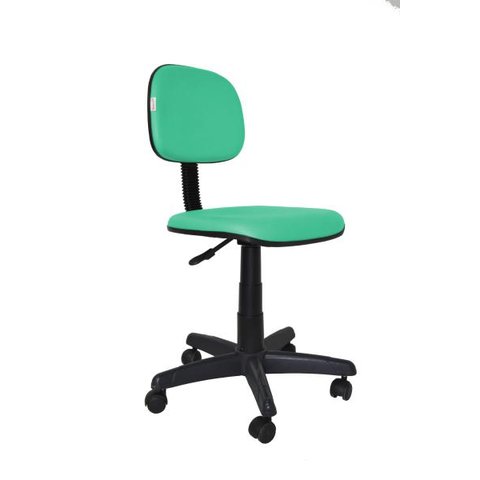 Cadeira Secretaria Giratoria Bolt - Couro Sintetico Corano - Turquesa