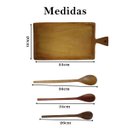Ver imagem 2 de Tábua de Carne Colheres de Pau Madeira Churrasco Cozinha 4un