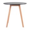Mesa Redonda 70cm Preto + 2 Cadeiras Verde Escuro - 6