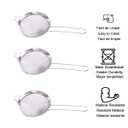 Ver imagem 3 de Peneira de aço inox utensílio cozinha coar cessar kit 3 un