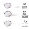 Peneira de aço inox utensílio cozinha coar cessar kit 3 un - 3