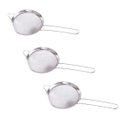 Ver imagem 1 de Peneira de aço inox utensílio cozinha coar cessar kit 3 un