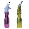 Garrafinha canudo e tampa unicórnio jacaré verde e rosa 2 un - 1