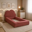 Ver imagem 5 de Cama Infantil Montessoriana c/ Colchão Antialérgico 100x1.75:Boucle Rosa