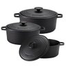 Jogo 3 Caçarola Panela de Ferro Neo Indução Alça de Ferro - 1