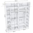 Ver imagem 2 de KIT CLOSET DOIS MÚDULOS A 2,40 100% MDF M523.B (CASA, COMÉRCIO) MUNDI MOVEIS