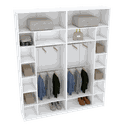 Ver imagem 1 de KIT CLOSET DOIS MÚDULOS A 2,40 100% MDF M523.B (CASA, COMÉRCIO) MUNDI MOVEIS