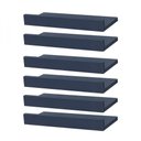 Ver imagem 1 de Kit 6 Prateleiras Porta Quadros 60 X 15cm Azul Suporte