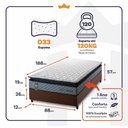 Ver imagem 4 de Cama Box Espuma Chicago Solteiro 88x188 Cinza King House
