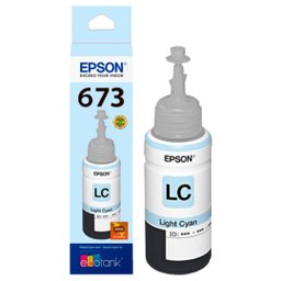 Tinta Epson T673 T673520 Ciano Claro | L800 L805 L810 L1800 L850 | 70ml - Cartucho &amp; Cia - 1