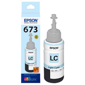 Tinta Epson T673 T673520 Ciano Claro | L800 L805 L810 L1800 L850 | 70ml - Cartucho &amp; Cia