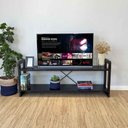 Ver imagem 3 de Rack TV Linea 140cm Madeira Pinus Preto com Suporte Artfactory Design