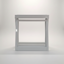 Ver imagem 1 de Vitro Basculante Alumínio 50x50cm Janela sem Grade Compacta Lavabo Lavanderia sem Vidro - Branco