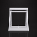 Ver mais imagens de Vitro Basculante em Aço Galvanizado 50x50cm Janela sem Grade Lavabo sem Vidro Branco Lh Móveis