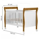 Ver imagem 4 de Berço Mini Cama Slim 100% Mdf com Colchão Branco/Ypê - Tigus