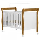 Ver imagem 2 de Berço Mini Cama Slim 100% Mdf com Colchão Branco/Ypê - Tigus