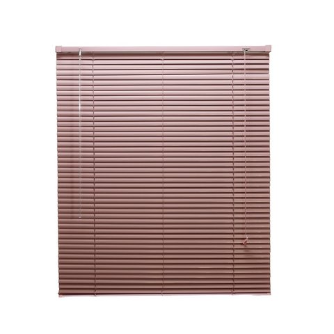 Persiana Horizontal Aluminio 25mm Rosa 122 (L) x 180 (A) cm Cortina C/ Kit instalação 1,22 x 1,80