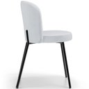 Ver imagem 6 de Kit 4 Cadeiras Sala de Jantar Estofada Gavi L02 Linho Cinza - Lyam Decor