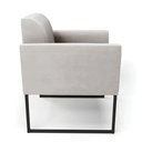 Ver imagem 6 de Kit 2 Poltronas Base Industrial Preto Marisa Veludo D03 - D’Rossi