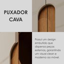Ver imagem 4 de Guarda Roupa Casal Lizz 6 Portas 6 Gavetas Flex Off White/cedro - Casa D