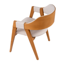 Ver imagem 6 de Conjunto 2 Cadeiras de Jantar Linho Bege Encosto Concha Luxo