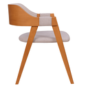 Ver imagem 7 de Conjunto 2 Cadeiras de Jantar Linho Bege Encosto Concha Luxo