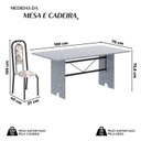 Ver imagem 3 de Conjunto de Mesa com 8 Cadeiras para Sala de Jantar Lara