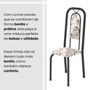Ver mais imagens de Conjunto de Mesa com 8 Cadeiras para Sala de Jantar Lara Preto/Cinza