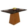 Mesa de Jantar Bárbara 135x90 Ipê/Preto - PR Móveis - 1